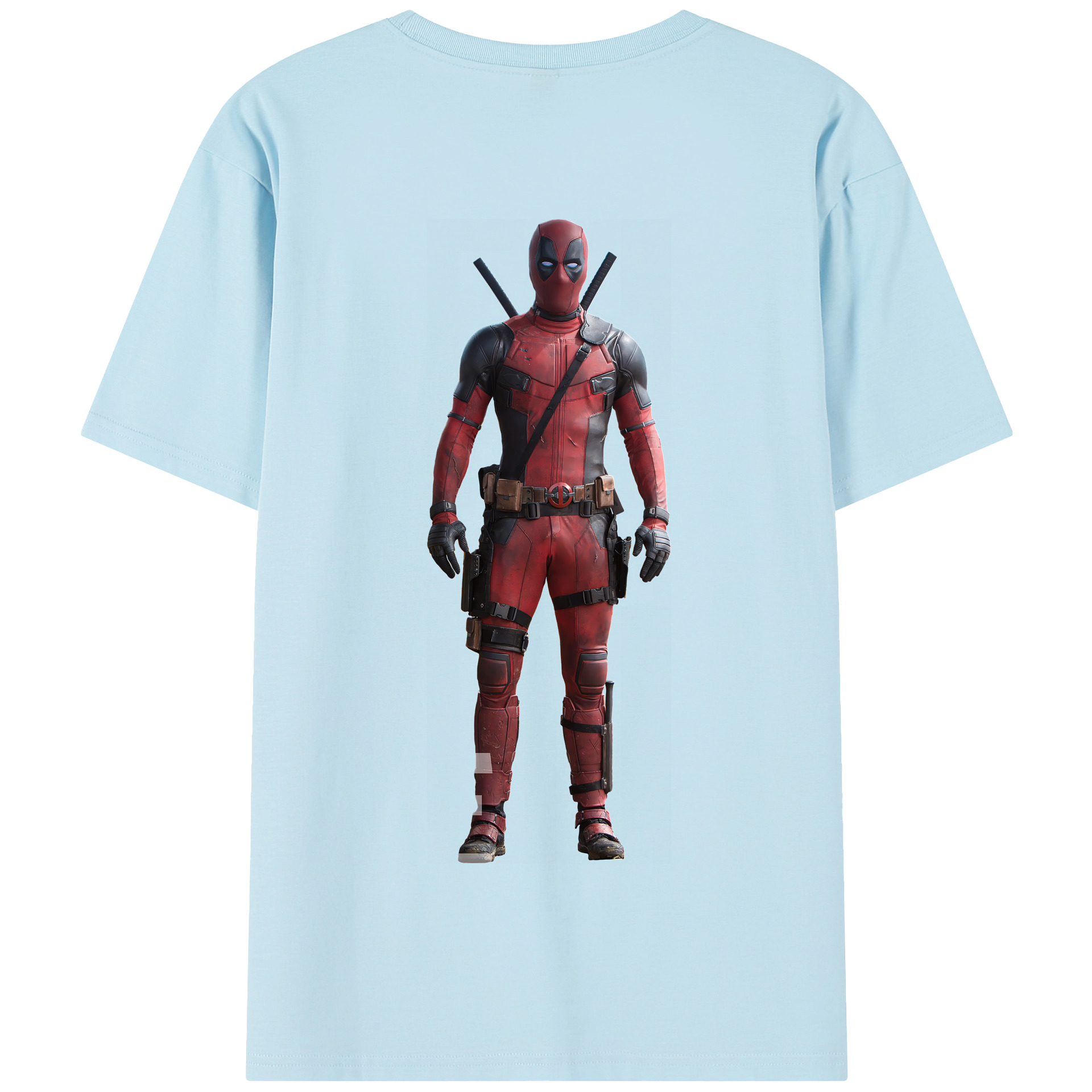 （画像用） Deadpool デッドプール 綿100％半袖Tシャツ（背面プリント）